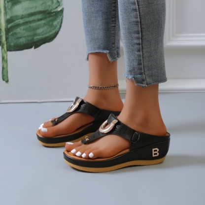 🔥Summer women's wedge flip flops - Buy 2 get free shipping