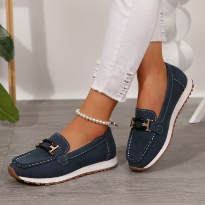 Women's thick-soled comfortable non-slip loafers