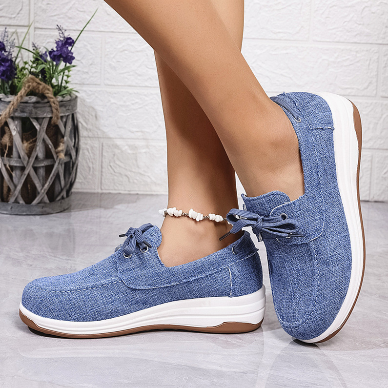 🔥Women's thick-soled casual wedge-heel orthopedic sneakers