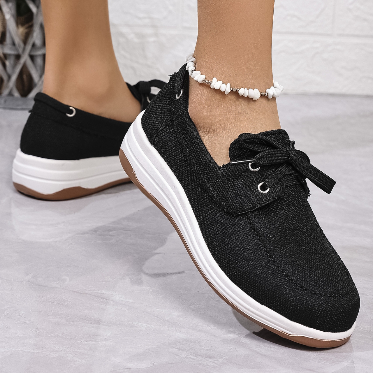 🔥Women's thick-soled casual wedge-heel orthopedic sneakers
