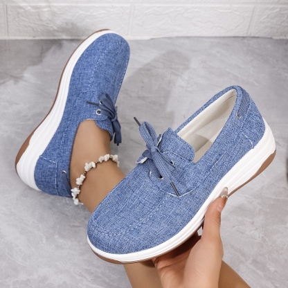 🔥Women's thick-soled casual wedge-heel orthopedic sneakers