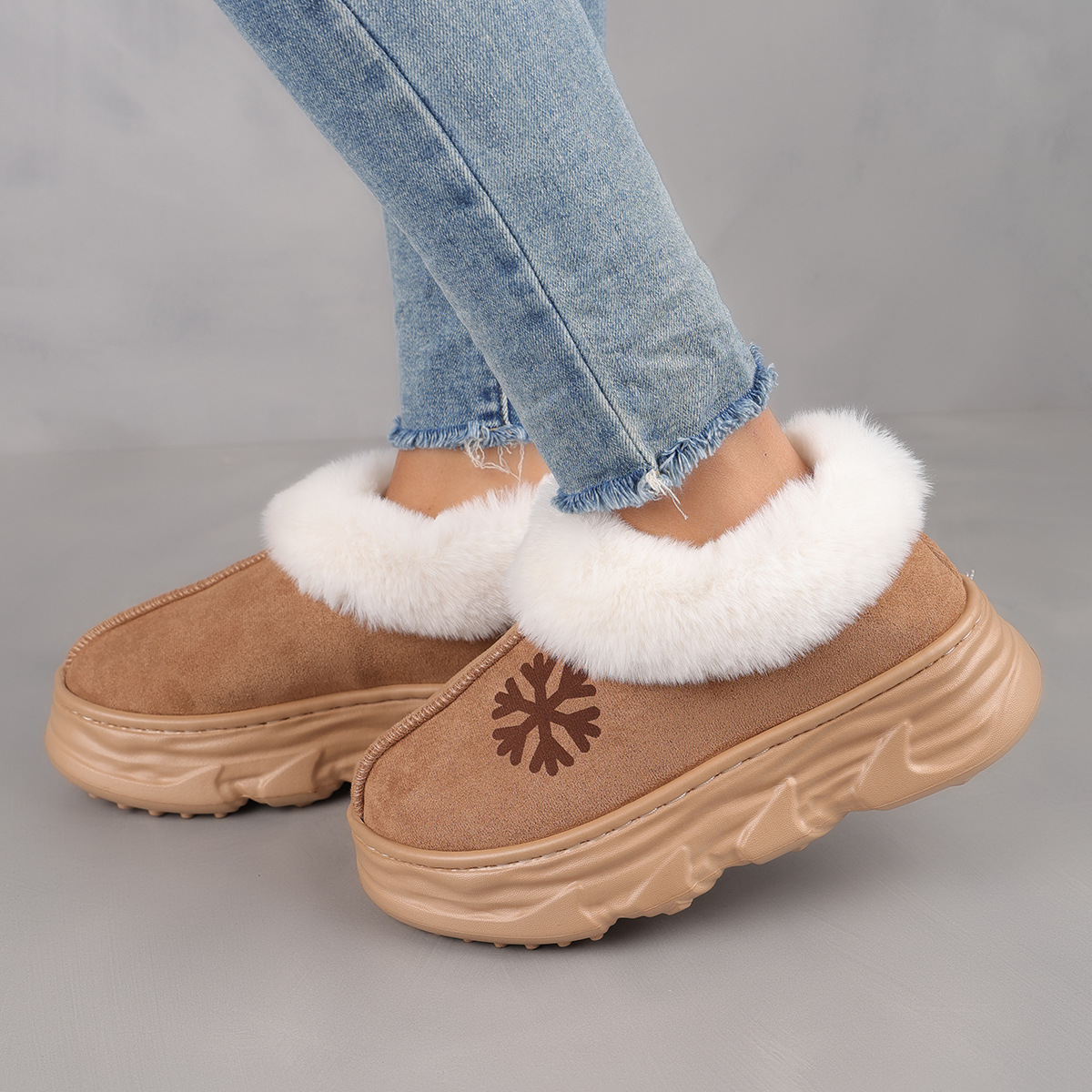 women's warm thick-soled cotton boots