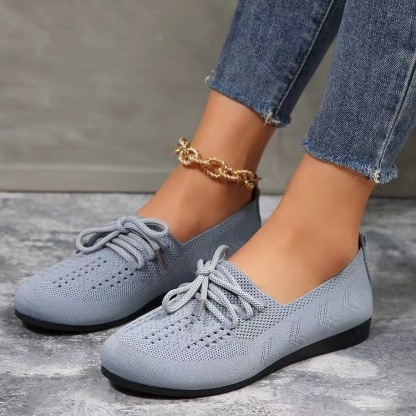 🔥Hot sale🔥Women's summer breathable and lightweight lace-up casual shoes