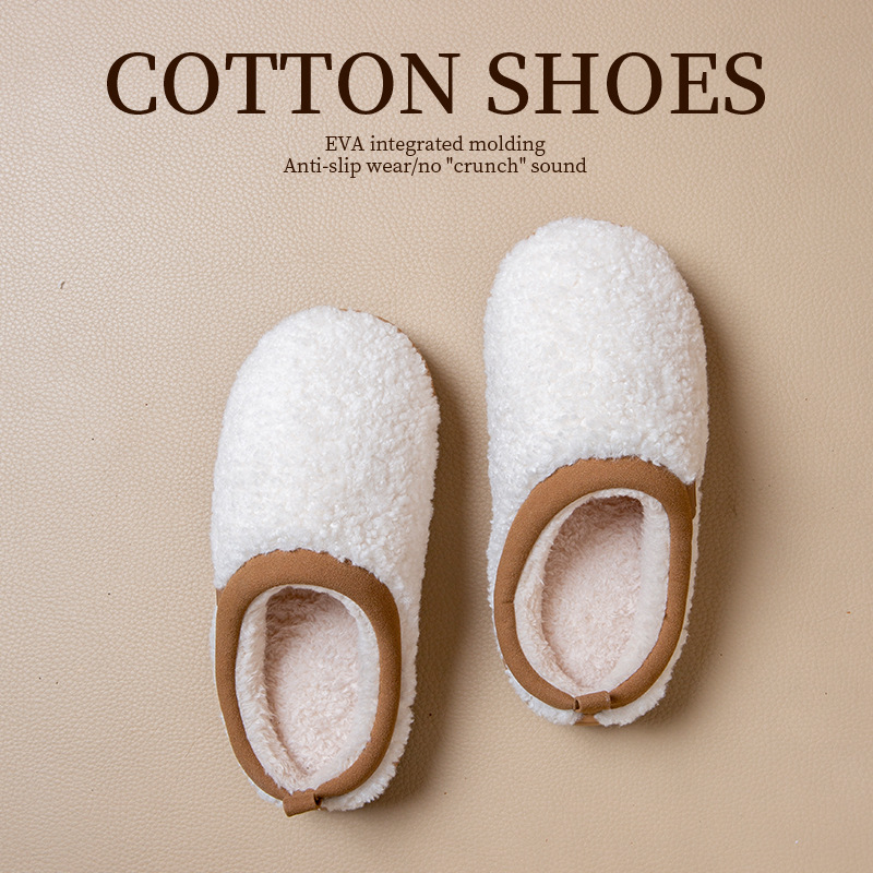 Warm and comfortable cotton slippers for autumn and winter
