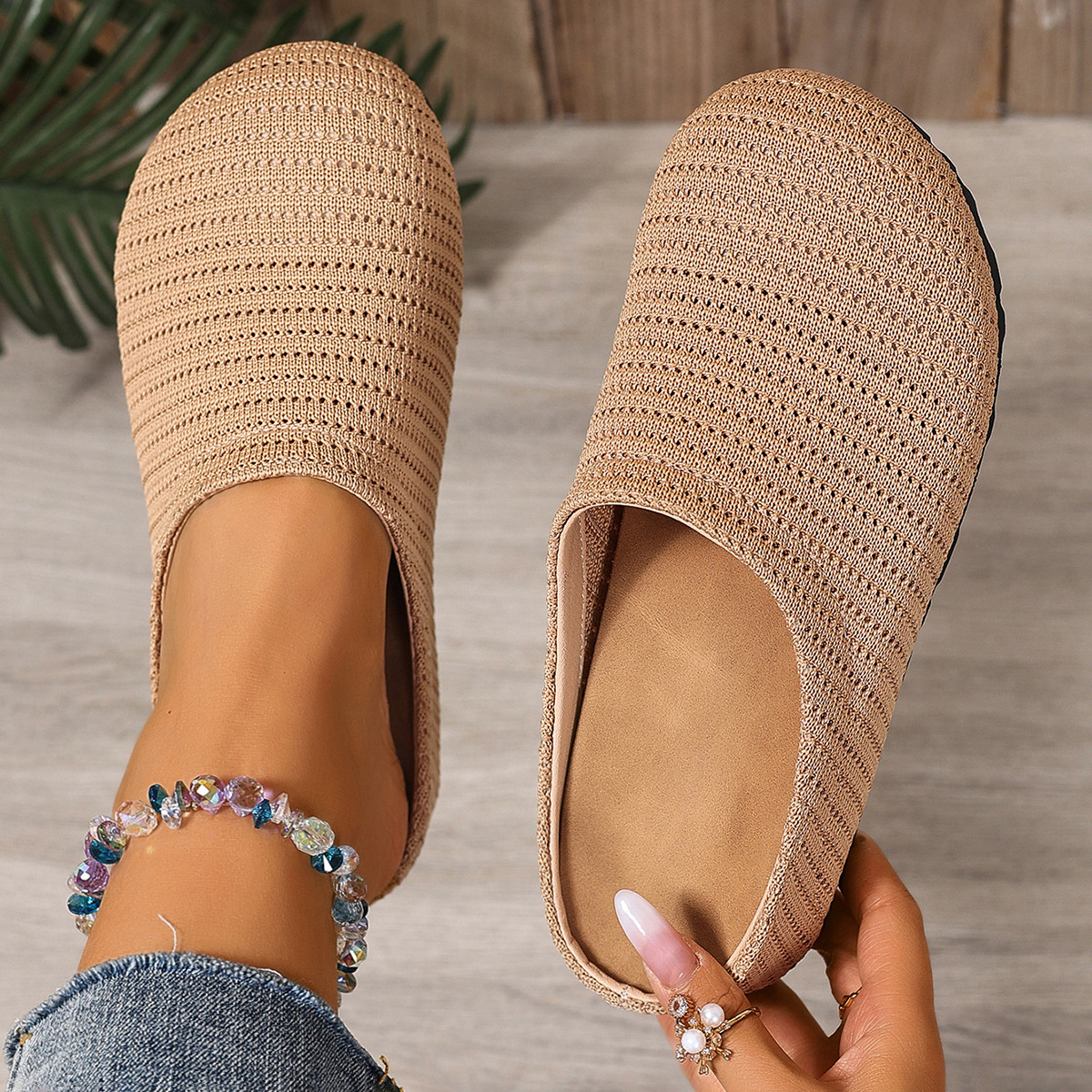 🔥Women's mesh breathable low heel slippers
