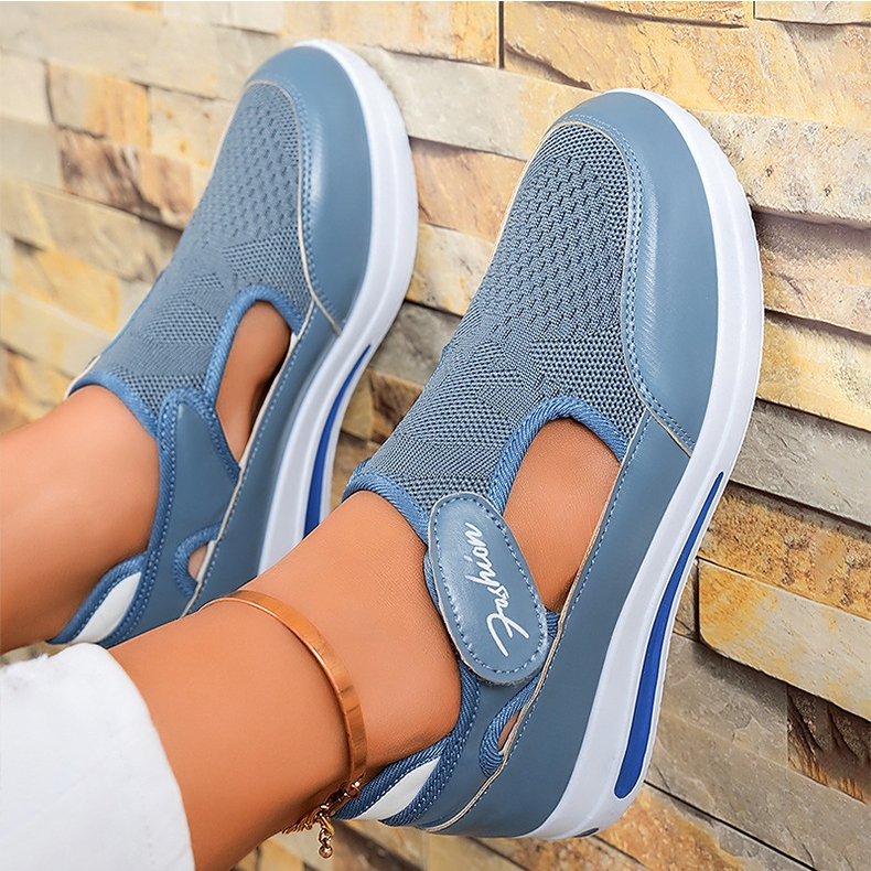 🔥HOT SALE🔥Women's Summer Casual Wedge Thick Sole Velcro Shoes