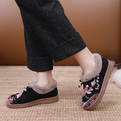 Women's warm and comfortable non-slip cotton shoes
