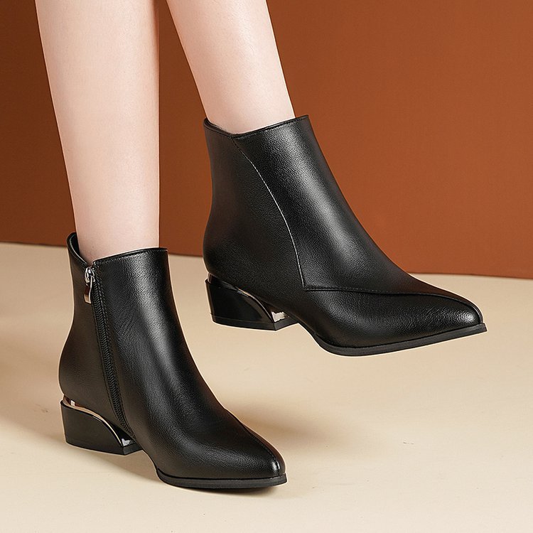 🔥Last Day Promotion 55% OFF-Women'S Ankle Boots with Side Zipper