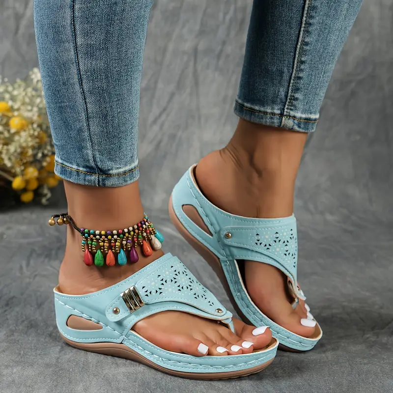 🔥Women's Arch Support Wedge Flip Flops - Buy 2 get free shipping