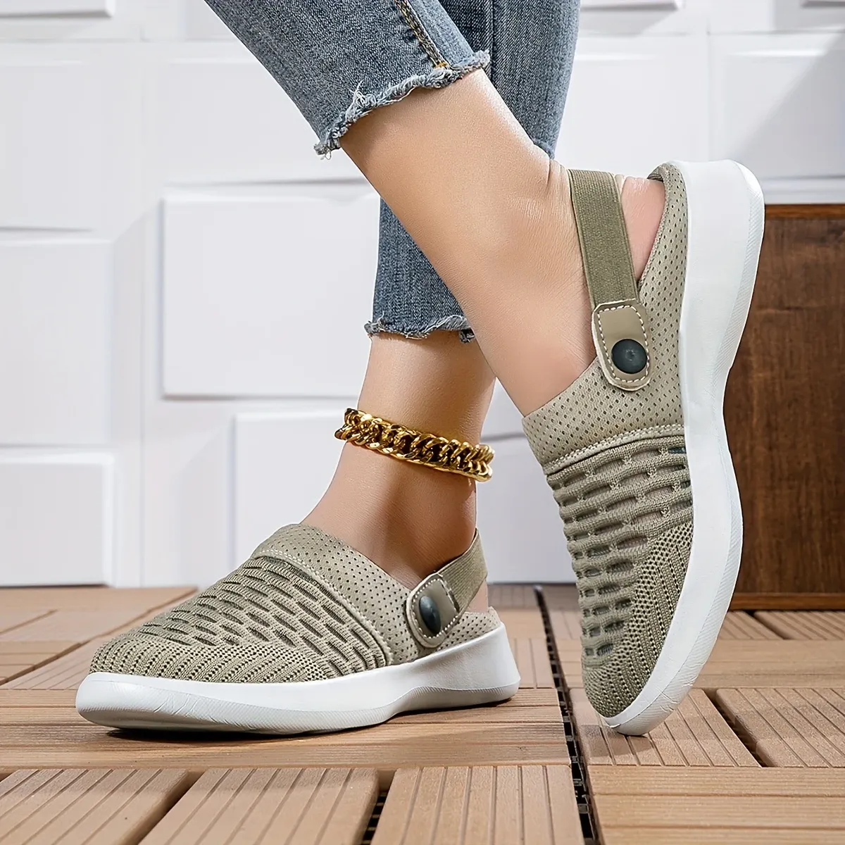 🔥Hot Sale🔥Women's Summer Breathable Knitted Slippers - Free Shipping for Two Pairs