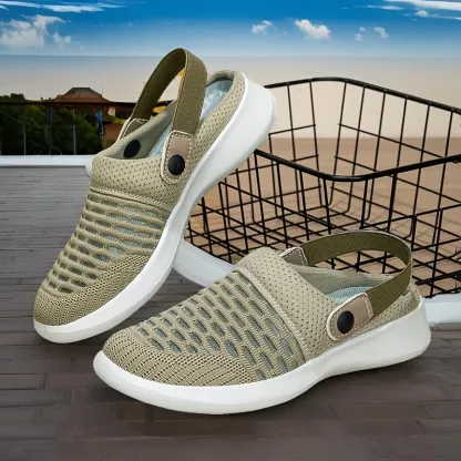 🔥Hot Sale🔥Women's Summer Breathable Knitted Slippers - Free Shipping for Two Pairs