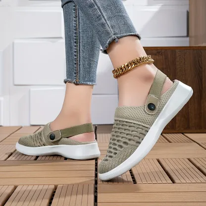 🔥Hot Sale🔥Women's Summer Breathable Knitted Slippers - Free Shipping for Two Pairs
