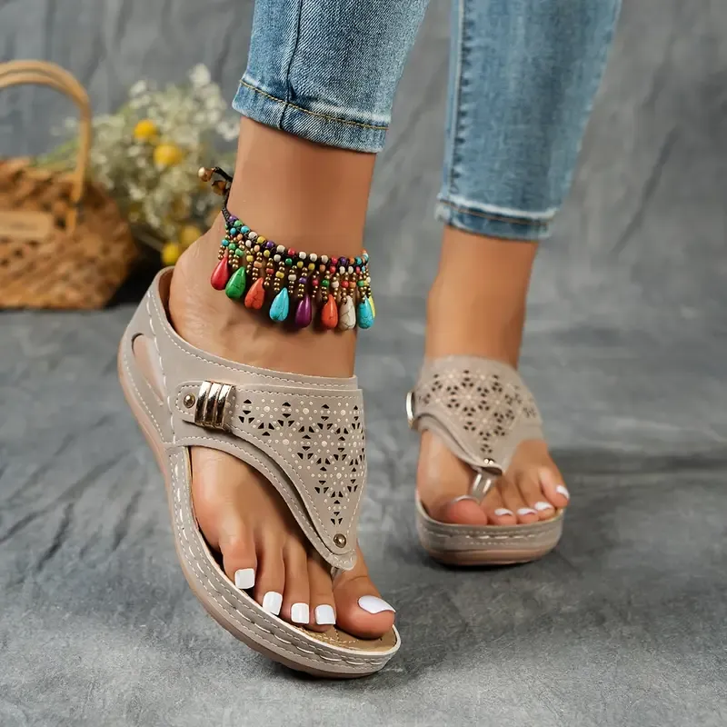 🔥Women's Arch Support Wedge Flip Flops - Buy 2 get free shipping