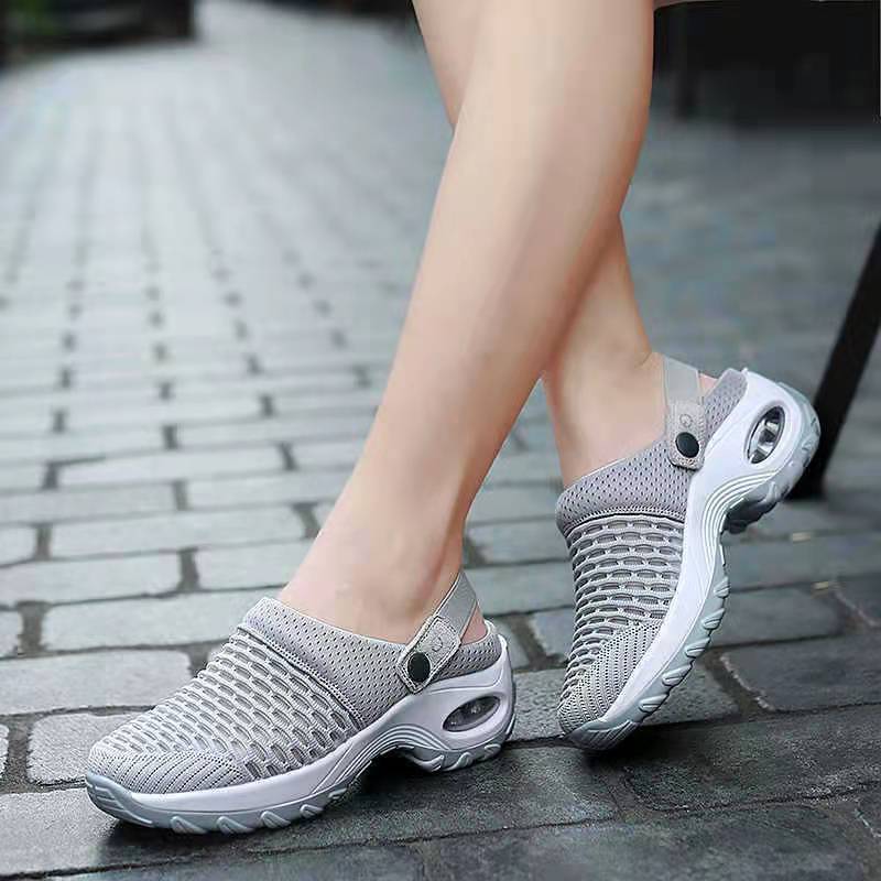 Women's orthopedic sandals with air cushion support to reduce pressure on your back and knees