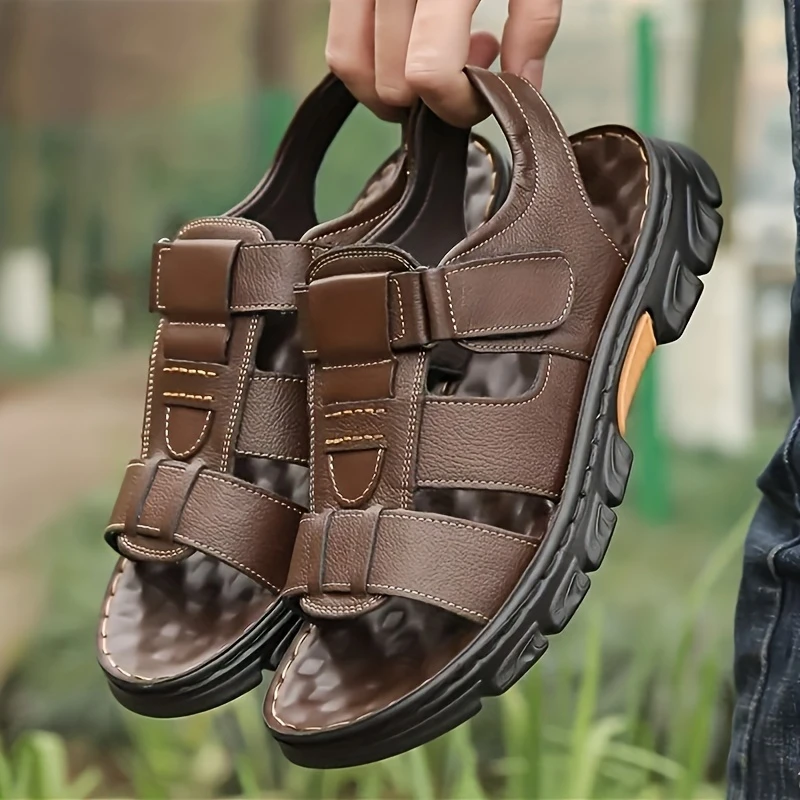 🔥High quality leather casual sandals for men 【Non-slip, foot massage】