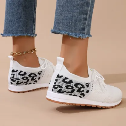 Women's Breathable Mesh Lace-Up Sneakers