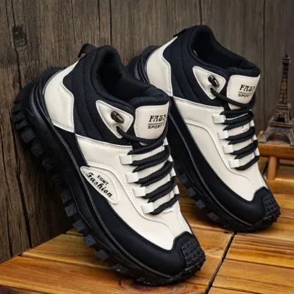 Men’s Work Hiking Boots – Waterproof, Non-Slip, Puncture and Smash Resistant, Wide Toe, Arch Support – Ideal for Daily Wear and Outdoor Adventures