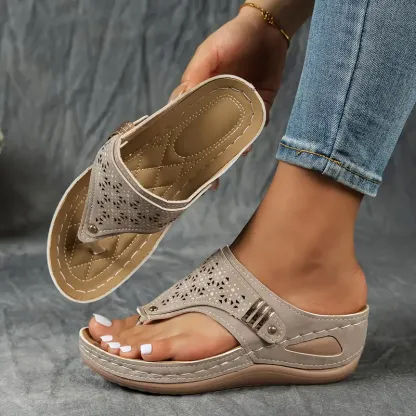 🔥Women's Arch Support Wedge Flip Flops - Buy 2 get free shipping