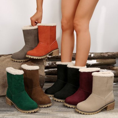 Women's Soft Waterproof Wool Lining Boots--Buy 2 Free Shipping