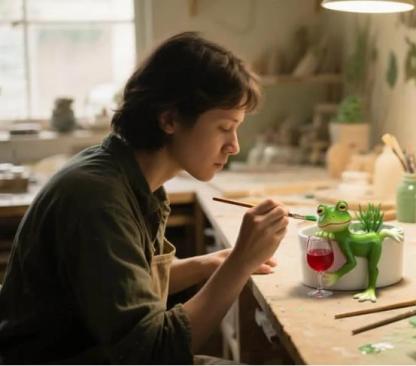 The hottest decoration of 2025 -🐸 funny green drunk frog