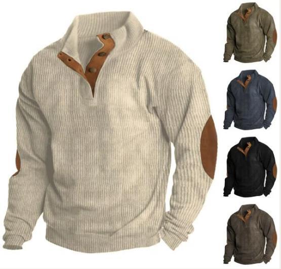 Men's Outdoor Casual Stand Collar Long Sleeve Sweatshirt