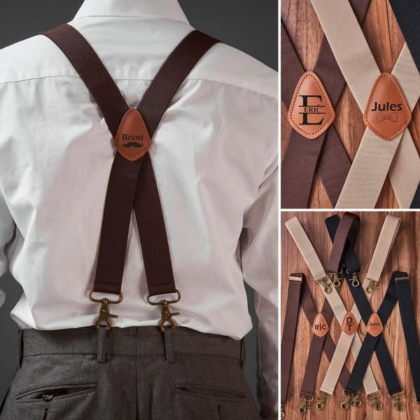 Leather Suspenders for handsome & Love