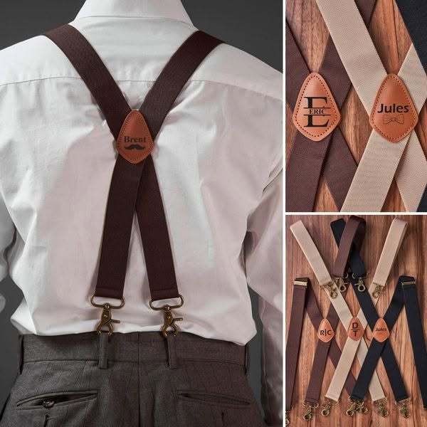 Leather Suspenders for handsome & Love