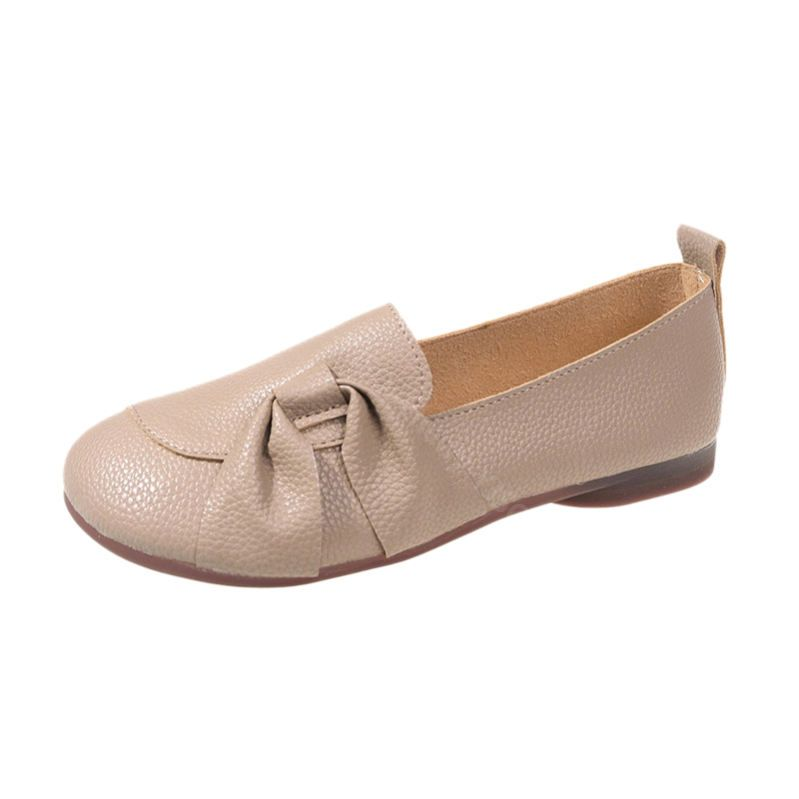  Women's leather soft-soled non-slip shoes