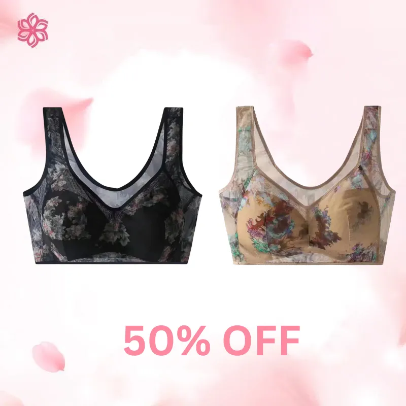  Ice Silk Lace Cooling Comfort Bra | Light as a feather
