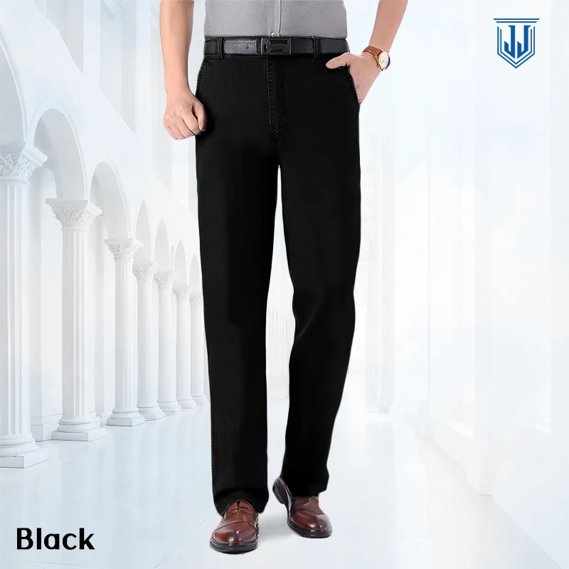 🔥Last Day 50% OFF🔥Men's High Waist Straight Fit Stretch Jeans.