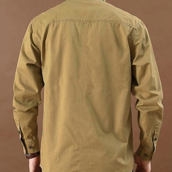 2024 New Cow Print Casual Men's Work Shirt Cargo Shirt