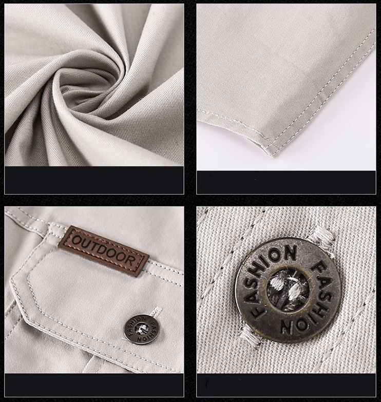 2024 New Cow Print Casual Men's Work Shirt Cargo Shirt