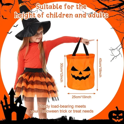 Halloween LED Light Pumpkin Bucket 