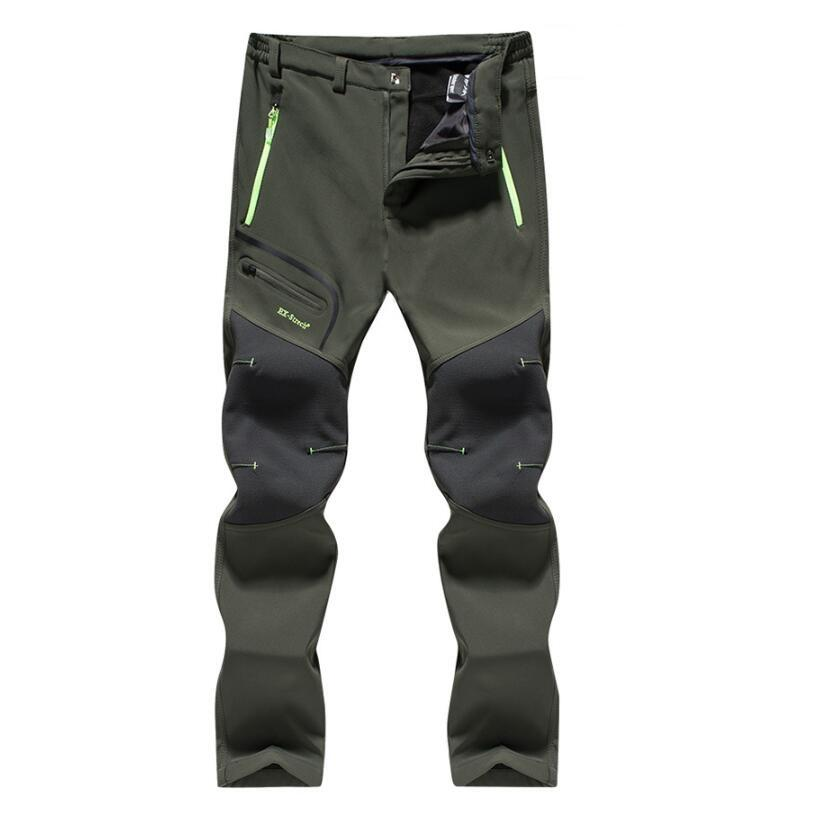 Men's Fleece-Lined Waterproof Cargo Pants – Plus Size Quick-Dry Winter Hiking Pants ❄️👖🌲