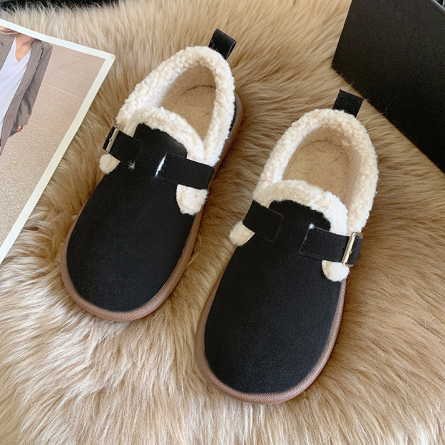 2024 Women's Plush Round Toe Slip-On Flats