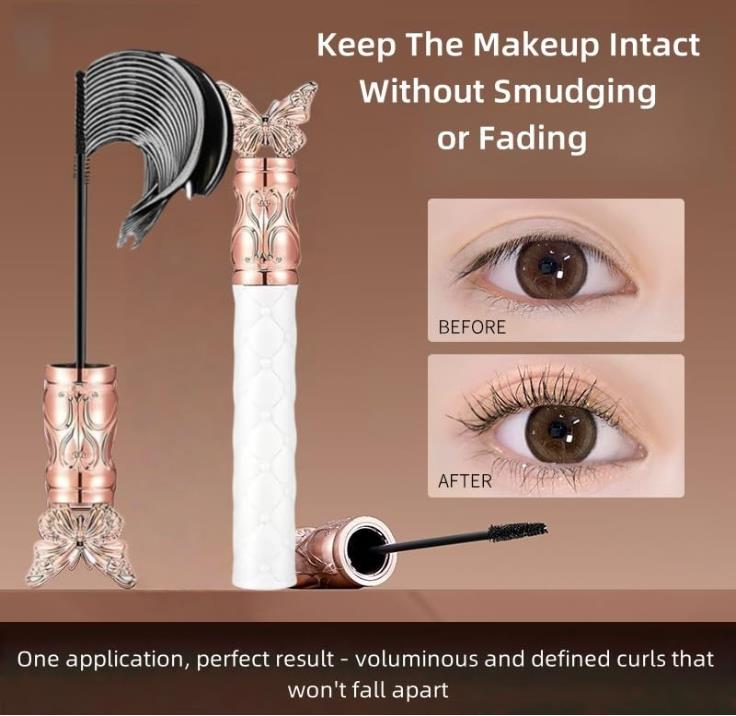 Thick, Curling, Long-lasting Mascara, Waterproof, Sweat-proof, Lengthening, Non-smudged