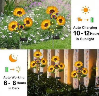 ⏳Time-limited Special⏰Sunflower Solar Garden Stake Led Lights🌻-PLAWLTD