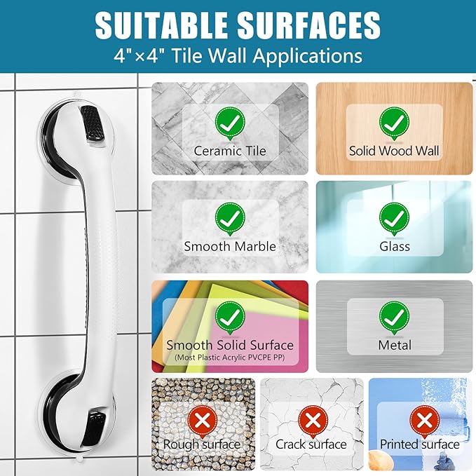 🔥Heavy Duty Shower Handle Removable Shower Handrails for Seniors and Elderly🔥