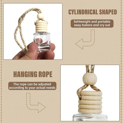Cylindrical bottle car perfume pendant
