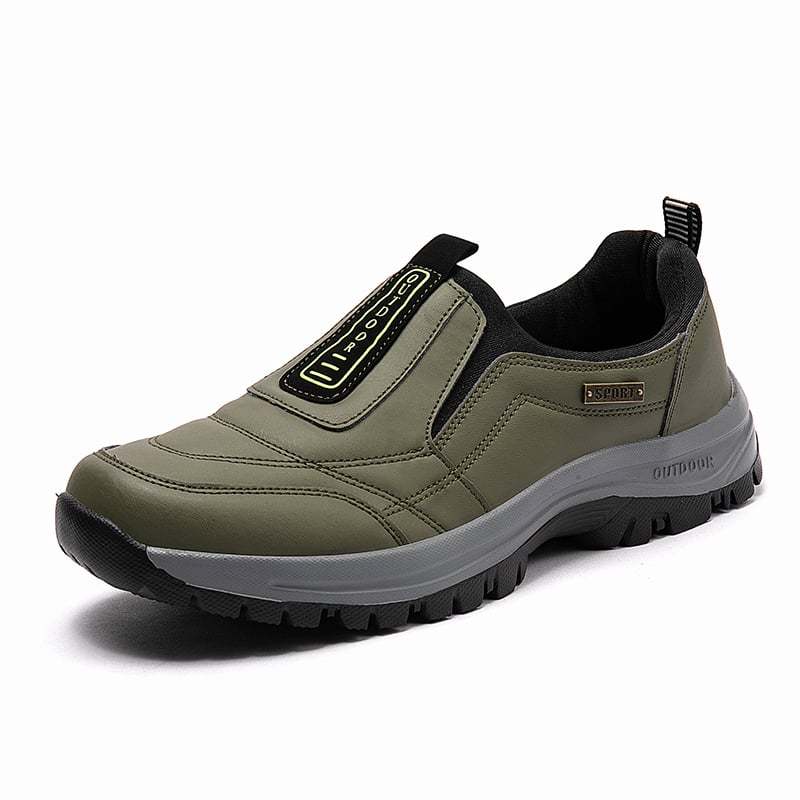 MEN'S EXTENDED WIDTH FOOT COMFORTABLE SNEAKERS WITH ARCH SUPPORT AND SHOCK ABSORPTION