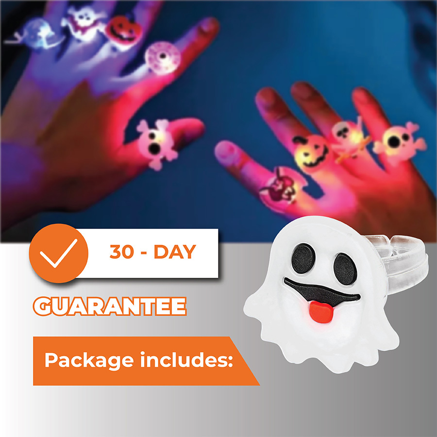 🔥Last Day 50% OFF🔥Halloween LED Glow Rings (50pcs set)