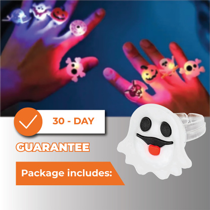🔥Last Day 50% OFF🔥Halloween LED Glow Rings (50pcs set)