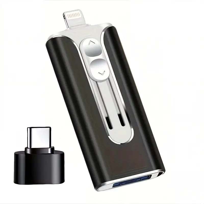 32~256GB Micro USB + 8 Pin + USB 3.0 4 in 1 Mobile Phone Computer U-Disk-PLAWLTD