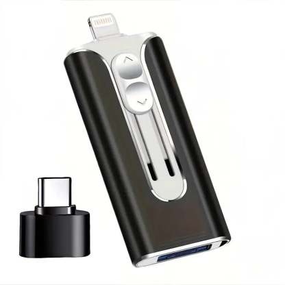 32~256GB Micro USB + 8 Pin + USB 3.0 4 in 1 Mobile Phone Computer U-Disk-PLAWLTD