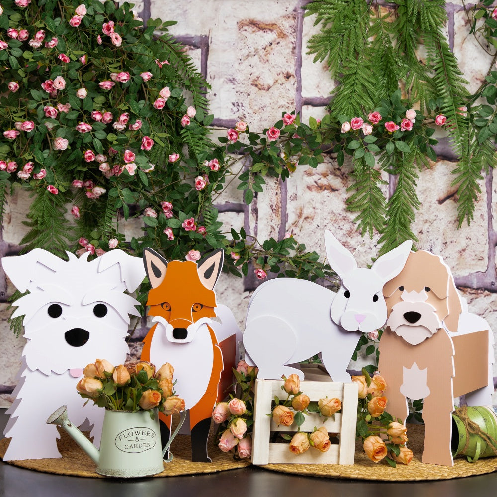 Petwithhome Three Dogs Planter