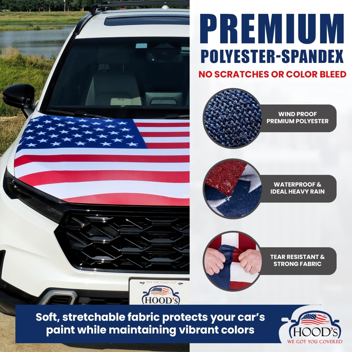 🔥ON SALE - 50% OFF🔥American Flag Car Hood Cover-PLAWLTD