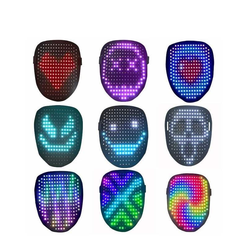 👻LED Halloween mask with app control-PLAWLTD