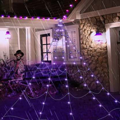 💥LAST DAY SALE 49% OFF-500CM Spider web Halloween Decorations Glowing Spider-PLAWLTD
