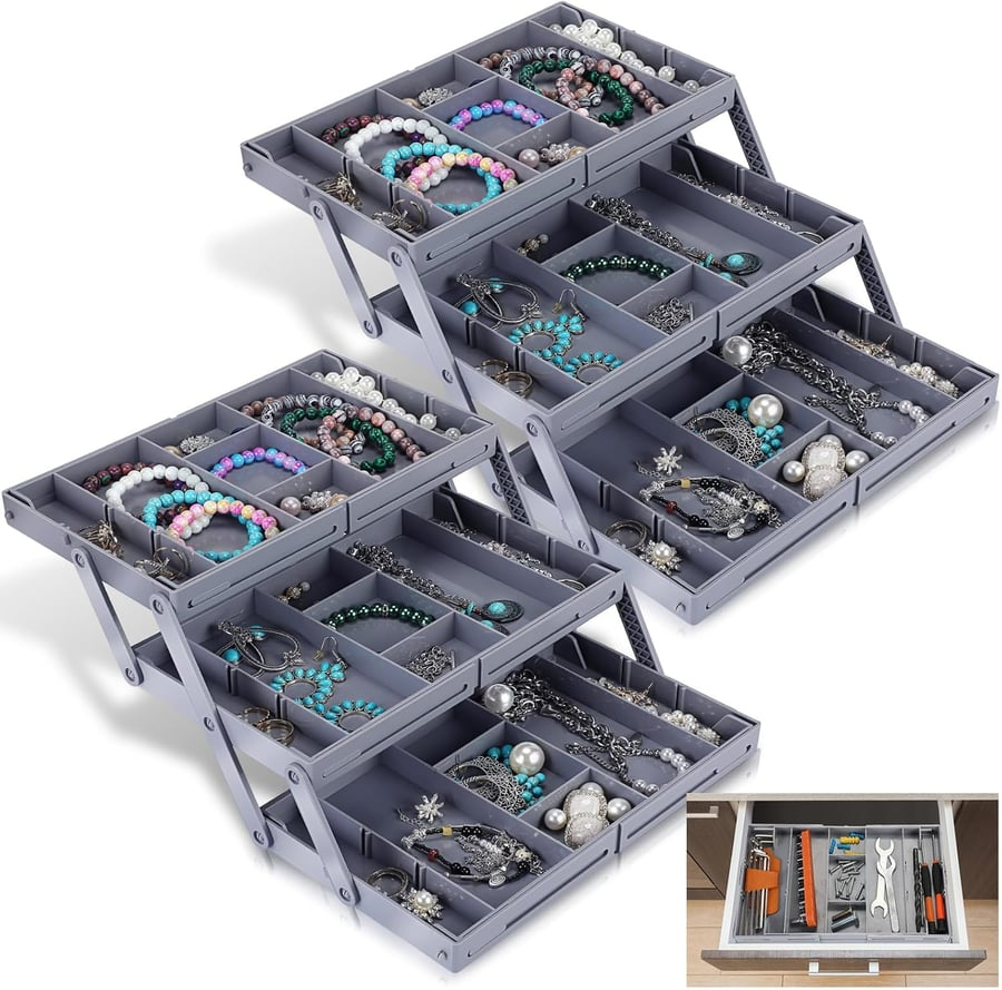 🔥Hot Sale 54% OFF👍Multi-Level Smart Drawer Organizer