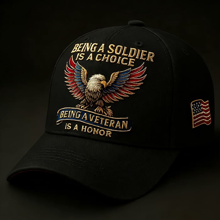 🦅" Being a Soldier, Being a Veteran” Commemorative Cap